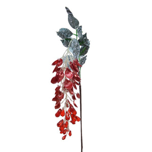 Everlands Oxblood Acrylic Wisteria Spray (97cm) image 0