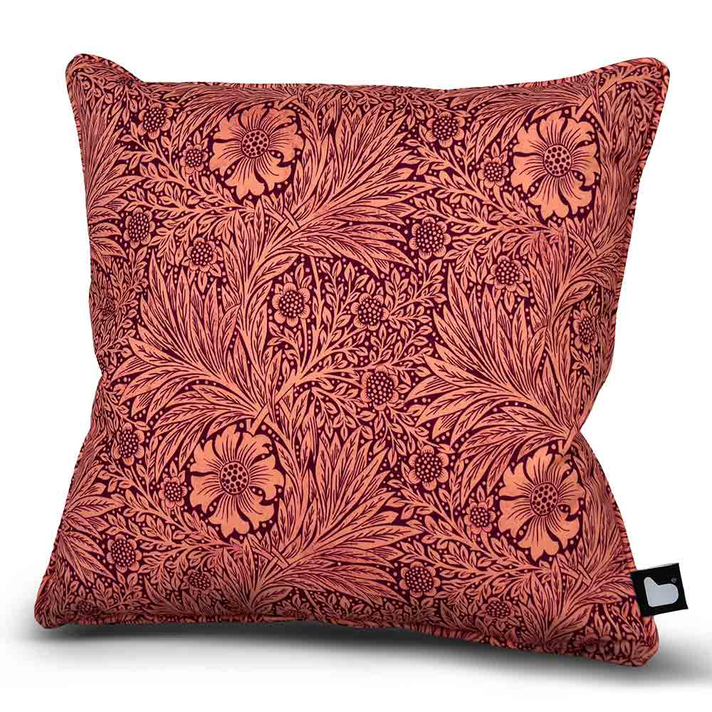 Extreme Lounging B-Cushion William Morris Art Collection, 43 x 43cm – Floral Coral image 0