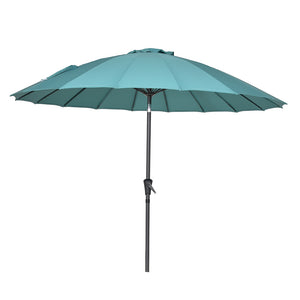 Bramblecrest Shanghai 2.7m Crank & Tilt Parasol – Teal image 4