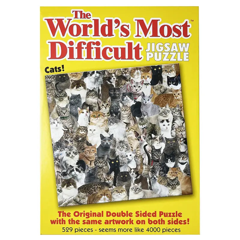 The World's Most Difficult Cats 529 Piece Jigsaw Puzzle image 0