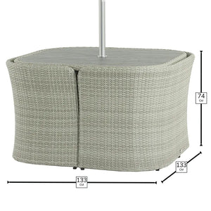 Bramblecrest Tetbury Cloud Tree-Free Balcony Set with 2.5m Parasol & 15kg Base image 10