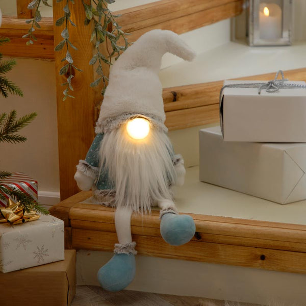 Festive Christmas Gonk with Dangly Legs & Light Up LED Nose image 2