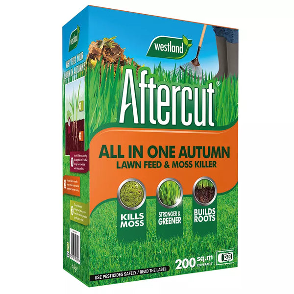 Westland Aftercut All in One Autumn Lawn Feed & Moss Killer - 6.4kg image