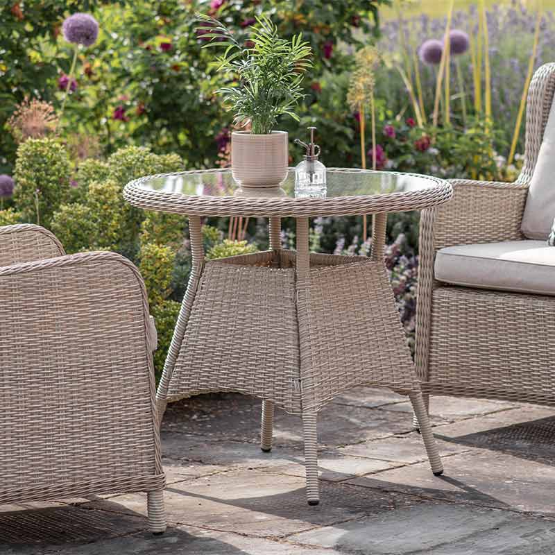 Bramblecrest Chedworth Bistro Set in Sandstone Rattan image 0
