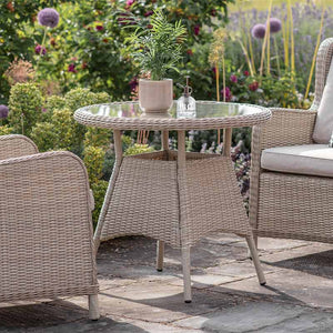Bramblecrest Chedworth Bistro Set in Sandstone Rattan image 1