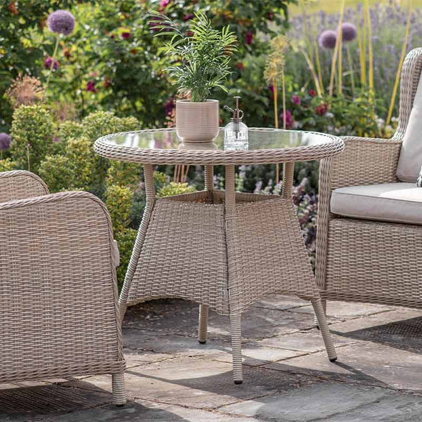 Bramblecrest Chedworth Bistro Set in Sandstone Rattan image 1