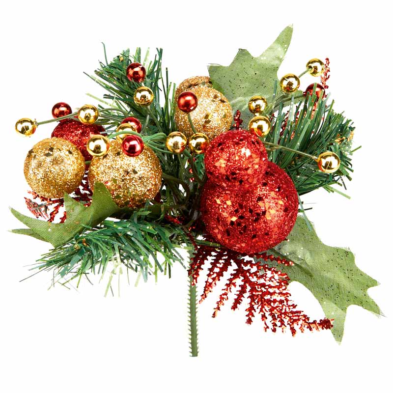 Premier Red & Gold Glitter Ball Pick image 0
