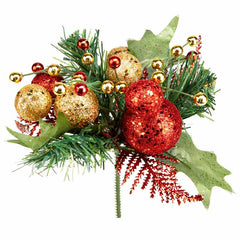 Premier Red & Gold Glitter Ball Pick image 0