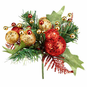 Premier Red & Gold Glitter Ball Pick image 0