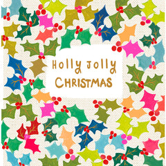 Papersalad Holly Christmas Card image 0