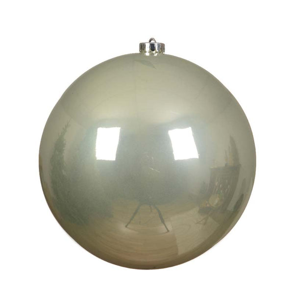 Decoris Large Shatterproof Bauble in White Mint image 0
