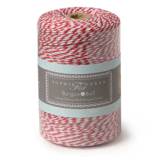Burgon & Ball Sophie Conran Striped Red Twine (200m) image 1