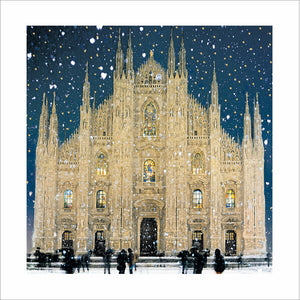 Woodmansterne Snow Falling Christmas Card image 0