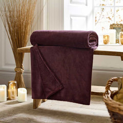 Deyongs Snuggle Touch Throw - Wine image 0