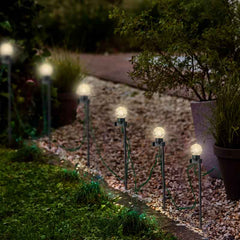 Lumineo LED Colour Switch Party Lights with Stakes - Multi / Warm White image 0