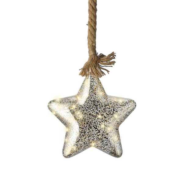 Lumineo Micro LED Hanging Glass Star image 0