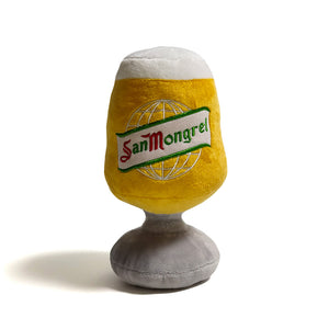 CatwalkDog San Mongrel Beer Glass Plush Dog Toy image 0
