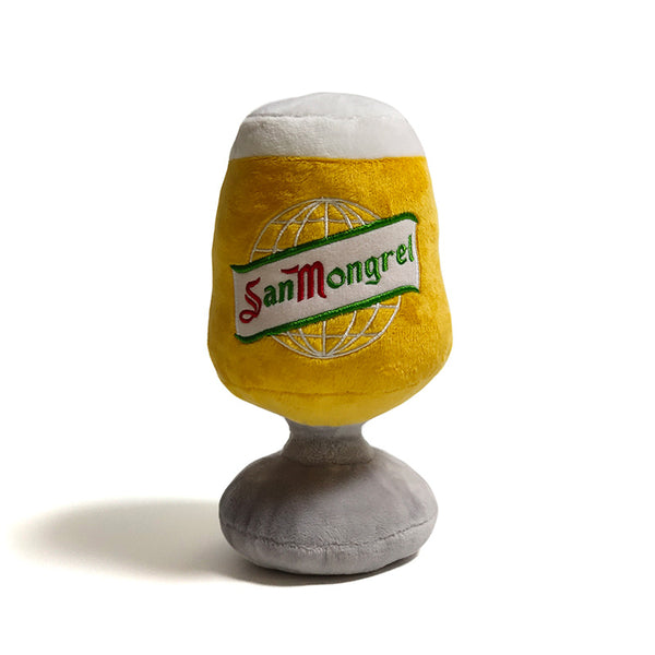 CatwalkDog San Mongrel Beer Glass Plush Dog Toy image 0