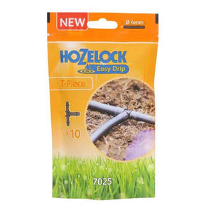 Hozelock Easy Drip 4mm T Pieces (Pack of 10) image 0