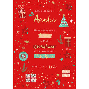 Words N Wishes Christmas Icons Auntie Christmas Card image 0