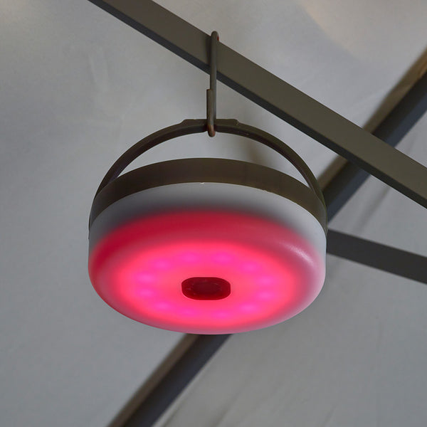 Smart Solar 4-in-1 Portable Parasol String Lights - Warm White & Red image 3