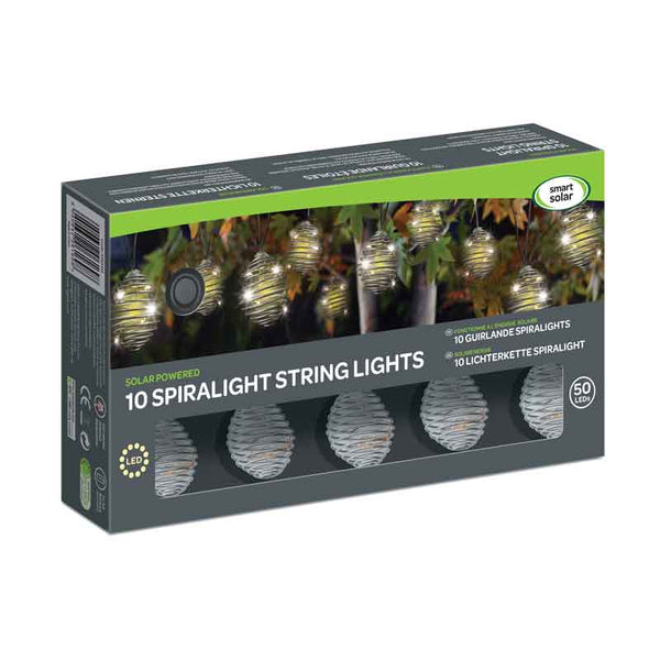 Smart Solar 10 Warm White Spiralight String Lights image 5