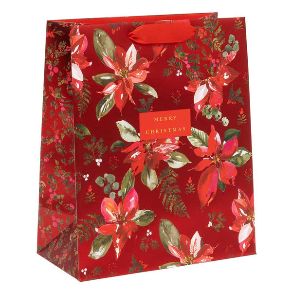 Glick Perfect Poinsettia Gift Bag - Large image
