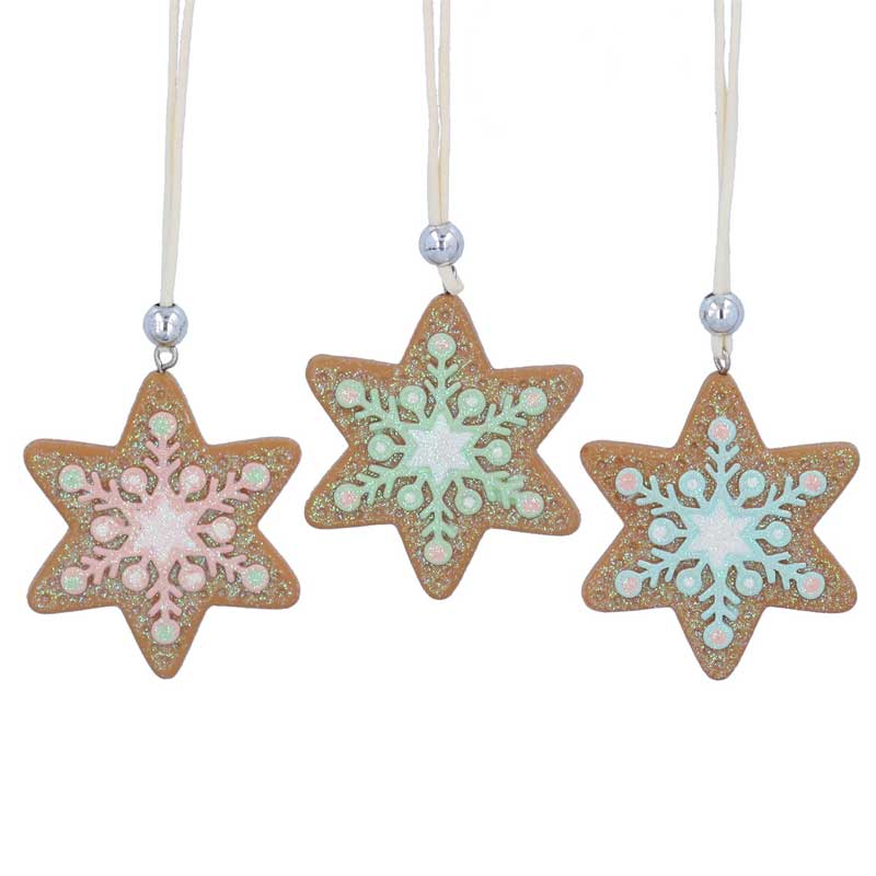 Gisela Graham Resin Gingerbread Star (Assorted Designs) image 0