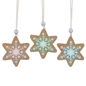 Gisela Graham Resin Gingerbread Star (Assorted Designs) image 0