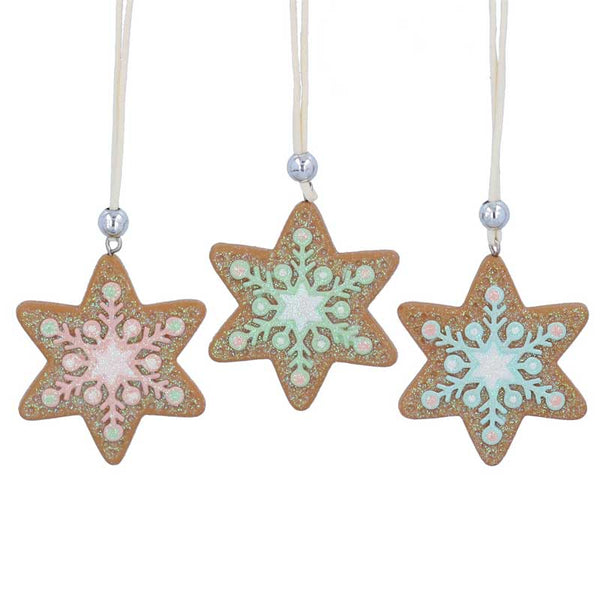 Gisela Graham Resin Gingerbread Star (Assorted Designs) image 0