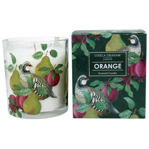 Gisela Graham Large Orange Candle image 0
