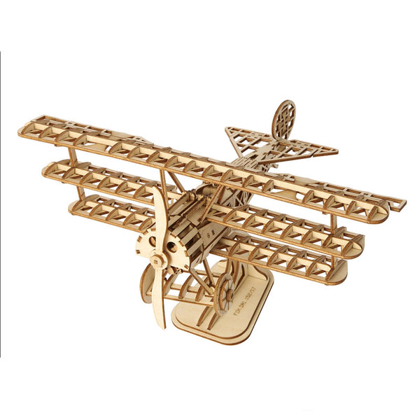 Robotime Airplane DIY Wooden 3D Puzzle image 0