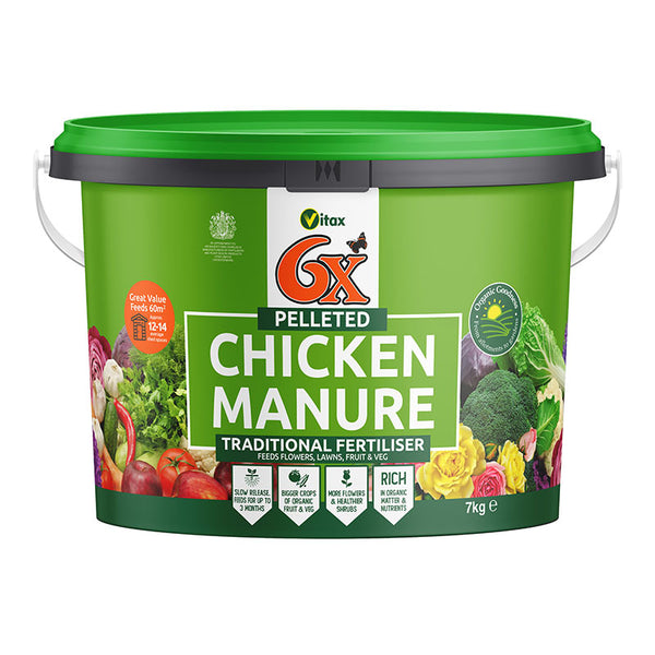 6X Pelleted Chicken Manure (7kg) image 0