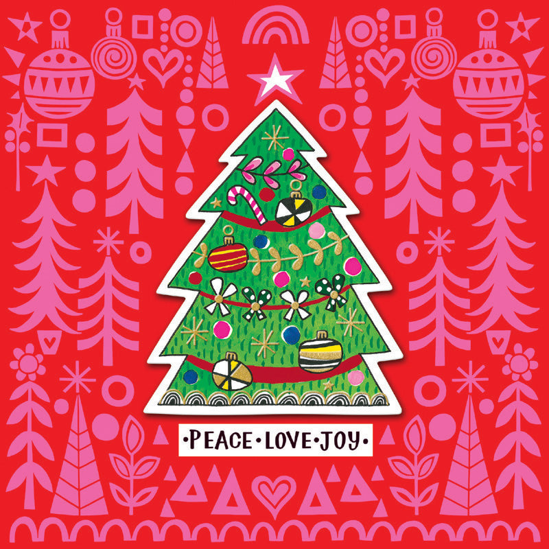 Rachel Ellen Peace Love & Joy Christmas Card image 0
