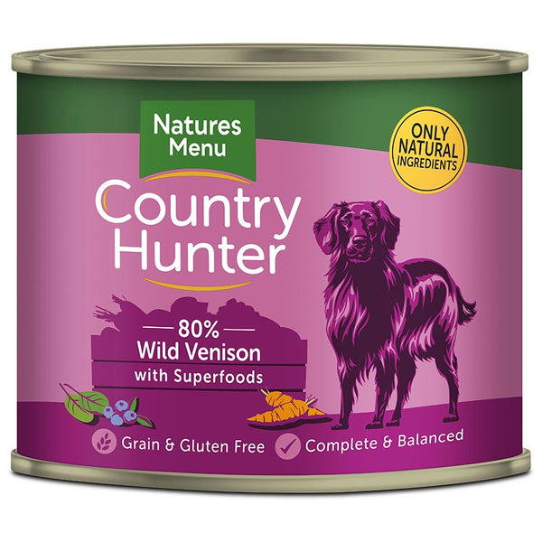 Natures Menu Country Hunter with Superfoods 600g Can - Wild Venison image