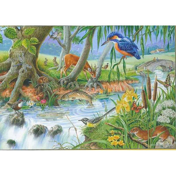 House of Puzzles By The Riverbank Big 250 Piece Jigsaw Puzzle image 0