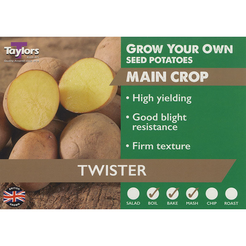 Twister Main Crop Seed Potatoes (2kg Bag) image 0