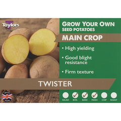 Twister Main Crop Seed Potatoes (2kg Bag) image 0