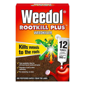 Weedol Rootkill Plus Weedkiller Concentrate Tubes - 12 Tubes image