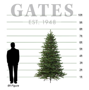 Everlands Queensland Fir Artificial Christmas Tree - 8ft image 1