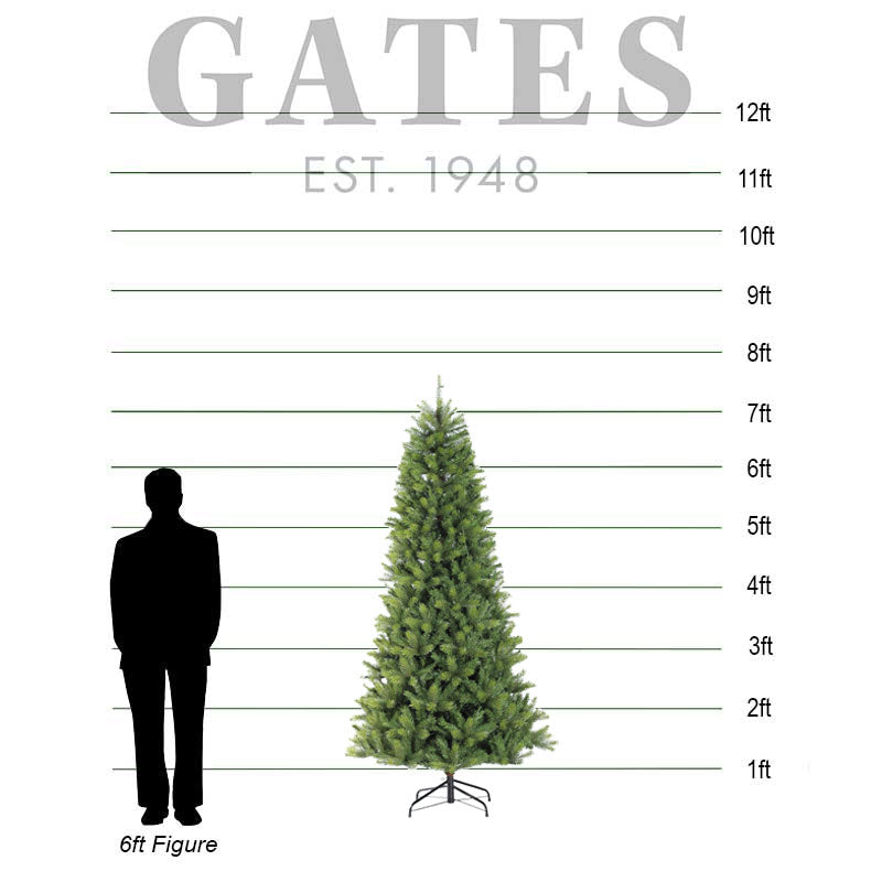 Puleo Kensington Fir Slim Artificial Christmas Tree - 7.5ft image 0