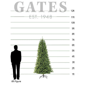Puleo Kensington Fir Slim Artificial Christmas Tree - 7.5ft image 1