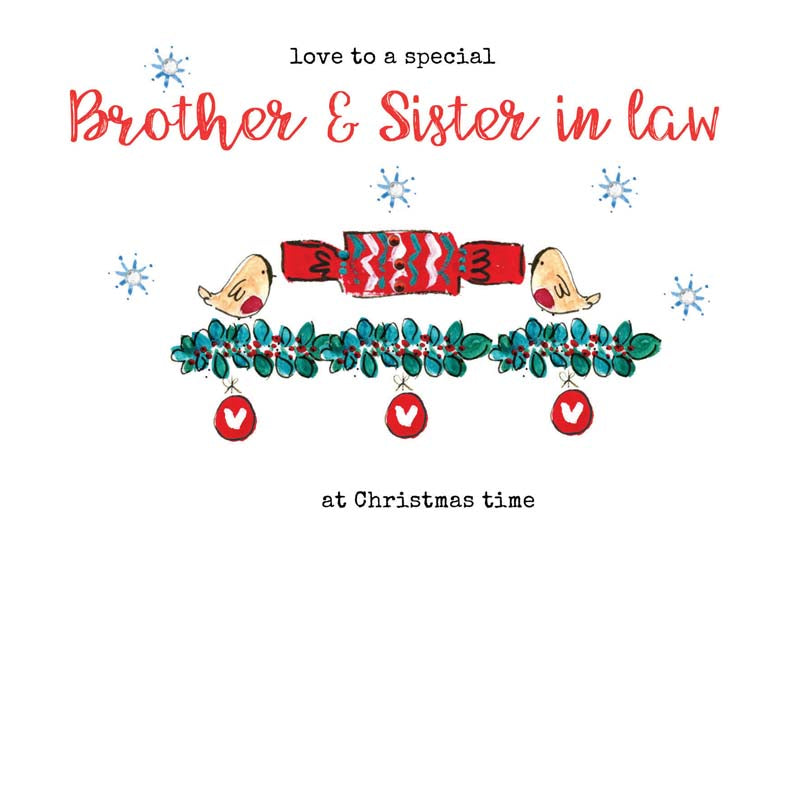 Laura Sherratt Handmade Bro & Sister In Law Christmas Card image 0
