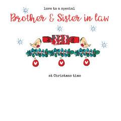 Laura Sherratt Handmade Bro & Sister In Law Christmas Card image 0