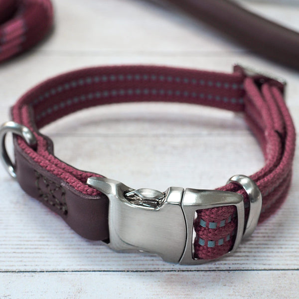 Zoon Walkabout Primo Dog Collar Burgundy image 1