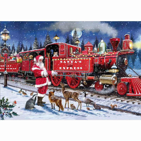 Caltime Santa Express Paper Advent Calendar image 0