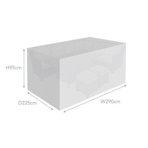 Supremo TEX Corner Modular Sofa Set Furniture Cover (290 x 225cm) image 0