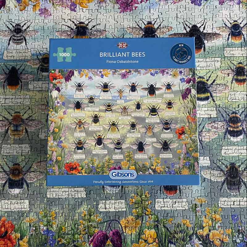 Gibsons Brilliant Bees 1000 Piece Jigsaw Puzzle image 0