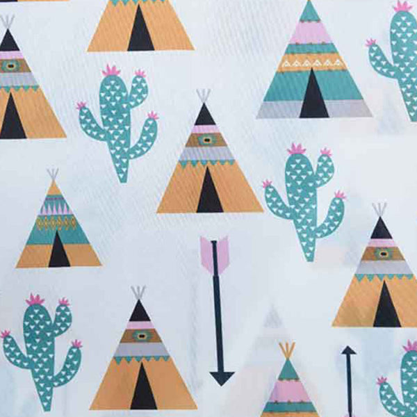 Kids Outdoor Teepee Play Tent, Cactus Print image 1