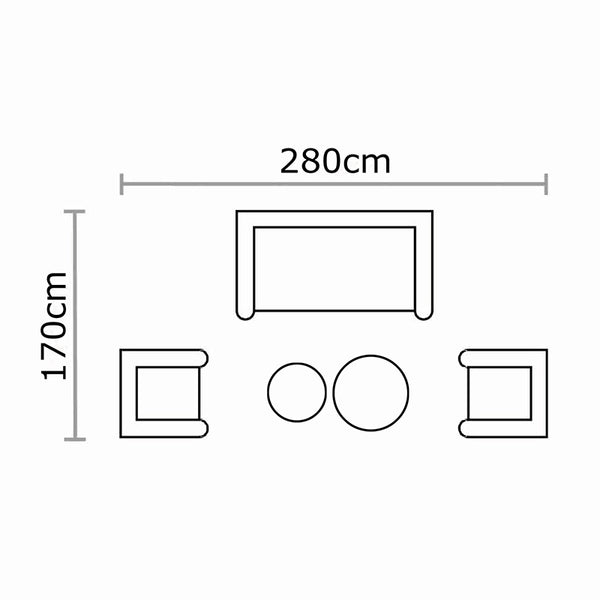 Bramblecrest Oregon Garden Lounge Set with 2 Round Coffee Tables image 15